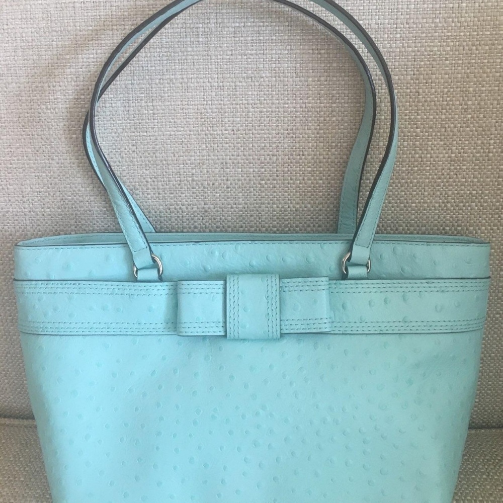 Kate Spade Ostrich Embossed Leather Tote - Picture 2 of 3
